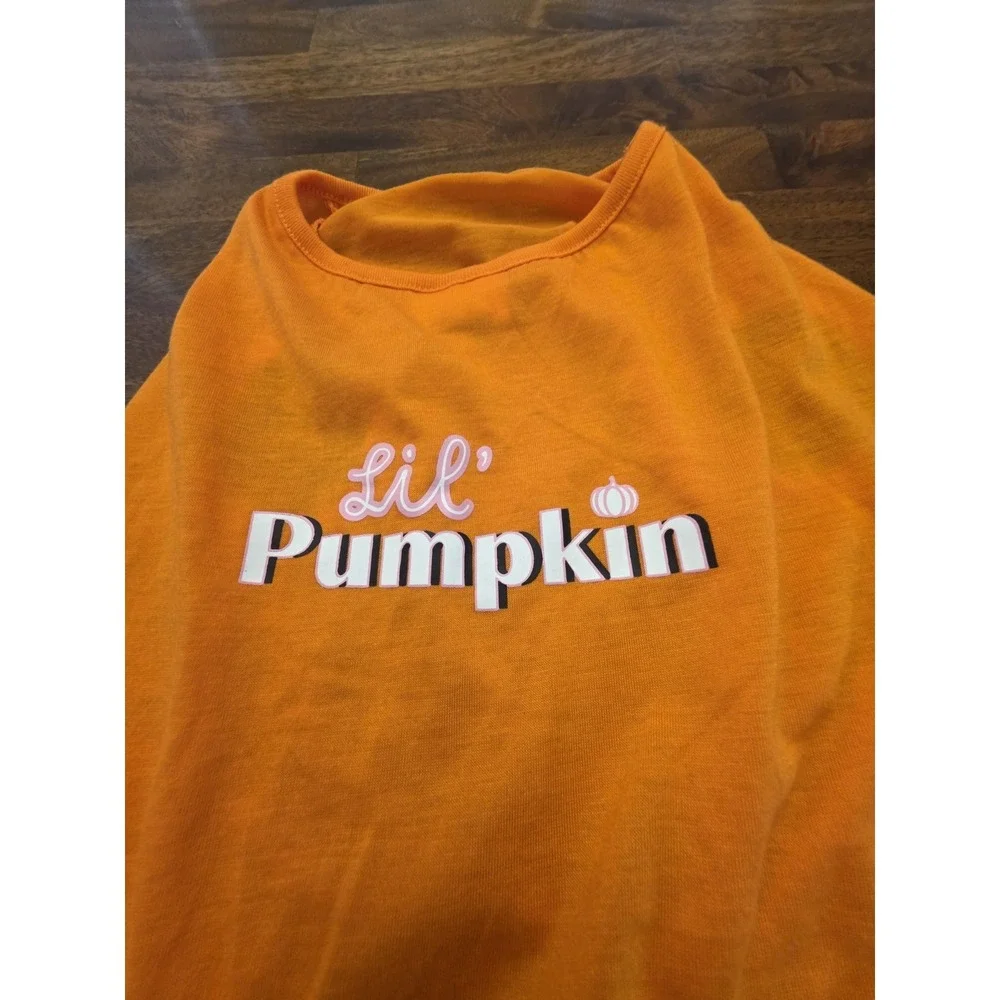 Thrills&Chills Dog Costume Orange Pumpkins Glow In The Dark Large NWT Sku 60‎